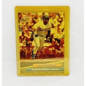 Gary Sheffield 92 Fleer Ultra Milwaukee Brewers 3rd Base MLB Baseball Card